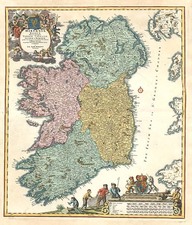 Ireland Map By Johann Baptist Homann