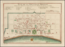 South Map By Jacques Nicolas Bellin