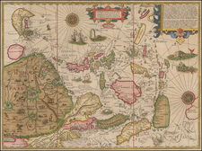 China, Japan, Korea, Southeast Asia and Philippines Map By Jan Huygen Van Linschoten