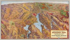 Southwest and California Map By Gerald  Allen Eddy