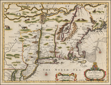 New England and New York Map By John Speed