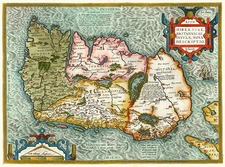 Ireland Map By Abraham Ortelius
