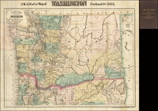 Washington Map By J.K. Gill & Co.