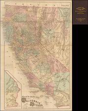 Southwest and California Map By Thompson  &  West