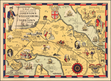 Southeast and Virginia Map By Hugo Stevens