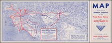 California Map By Pacific Electric Railway / Gerald  Allen Eddy