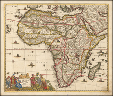 Africa and Africa Map By Frederick De Wit