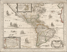 South America and America Map By Nicolas Berey