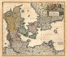 Europe, Scandinavia and Germany Map By Johann Baptist Homann