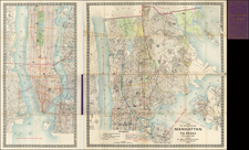 New York City Map By E. Belcher Hyde