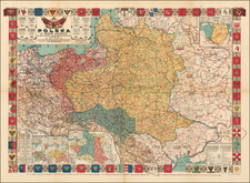 Poland Map By Józef Michal Bazewicz