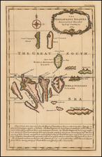 South America, Peru & Ecuador and Pacific Map By Emanuel Bowen