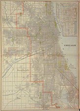 Midwest Map By George F. Cram