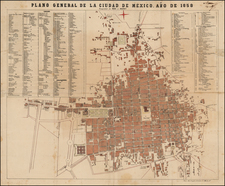 Mexico Map By Rosa y Bourret