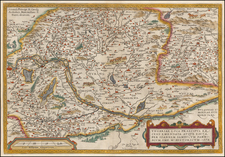 Austria, Hungary, Romania and Balkans Map By Abraham Ortelius