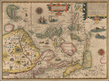 China, Japan, Korea, Southeast Asia and Philippines Map By Jan Huygen Van Linschoten