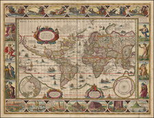 World Map By Willem Janszoon Blaeu