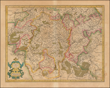 Luxembourg Map By  Gerard Mercator