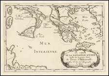 Mediterranean and Greece Map By Pierre Du Val