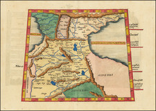 [Armenia and Caspian Region] Tabula III Asiae  By Lorenz Fries