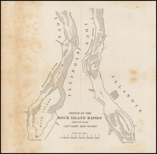 Midwest Map By United States Bureau of Topographical Engineers