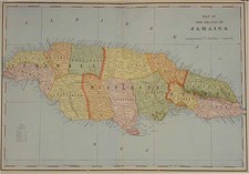 Caribbean Map By George F. Cram