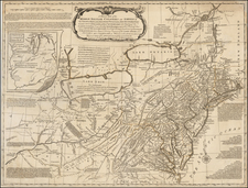 United States, Mid-Atlantic and Midwest Map By Lewis Evans / John Bowles