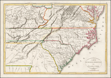 New England and Mid-Atlantic Map By Francois A.F. La Rochefoucault-Liancourt