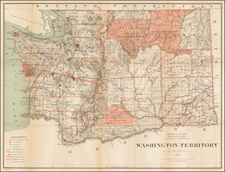 Washington Map By General Land Office