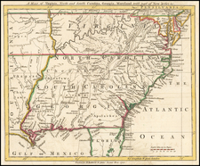 Mid-Atlantic, South, Southeast and Midwest Map By London Magazine