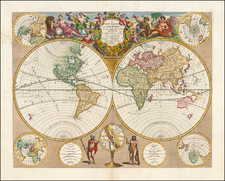 World and World Map By John Senex