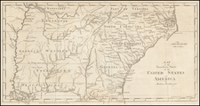 South and Southeast Map By Jedidiah Morse / Abraham Bradley