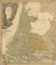 Netherlands Map By Homann Heirs
