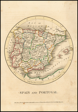 Spain and Portugal Map By John Cooke