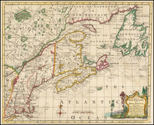 New England and Canada Map By Thomas Kitchin