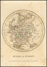 Russia Map By John Cooke