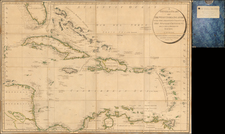 Florida, Caribbean and Central America Map By William Faden