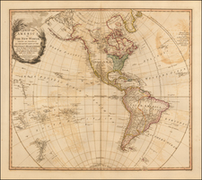 South America and America Map By William Faden