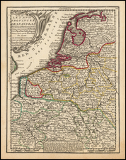 Netherlands Map By Nicolas de Fer