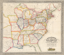 United States and Texas Map By Bien & Sterner