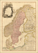 Baltic Countries and Scandinavia Map By William Faden