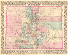 Plains, Southwest and Rocky Mountains Map By Samuel Augustus Mitchell Jr.