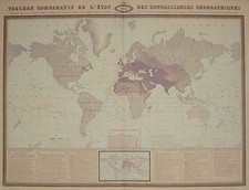 World, World and Curiosities Map By F.A. Garnier