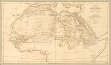 Africa, Egypt and North Africa Map By James Rennell