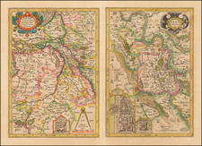 Netherlands and Germany Map By  Gerard Mercator