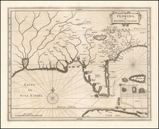 Florida, South and Southeast Map By Joannes De Laet