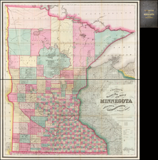 Midwest Map By G.W.  & C.B. Colton