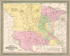 Midwest, Minnesota and Plains Map By Cowperthwait, Desilver & Butler