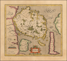 Denmark Map By Gerard Mercator