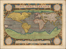 World Map By Abraham Ortelius